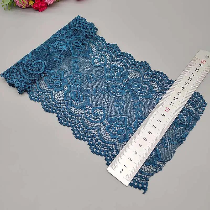 15CM Wide Elastic Lace Fabric 10Yard Flower Pattern Ribbon Lace Trim Ribbon Diy Craft Fabric Width African Fabrics Stretch 10Yard peacock синього кольору
15CM Wide Elastic Lace Fabric 10Yard Flower Pattern Ribbon Lace Trim Ribbon Diy Craft Fabric Width African Fabrics Stretch 10Yard peacock синього кольору