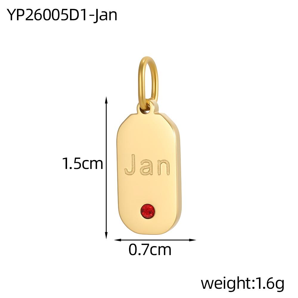 CARLIDANA Dainty Square Pendant Gold Plated Stainless Steel Birthstone CZ Personalized Charm Birthday Jewelry Gifts Women Men
CARLIDANA Dainty Square Pendant Gold Plated Stainless Steel Birthstone CZ Personalized Charm Birthday Jewelry Gifts Women Men
