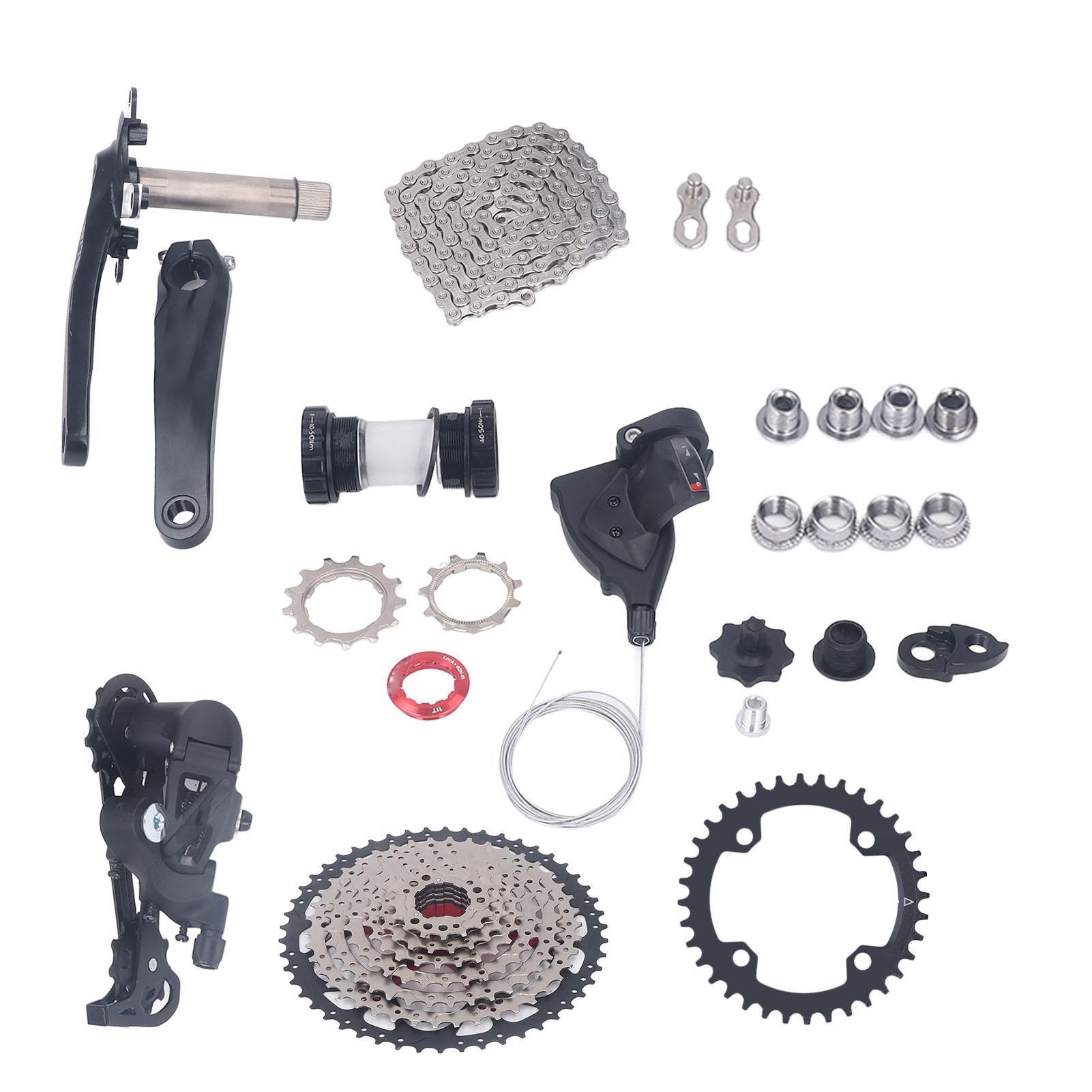 Bike 9 Speed Groupset 50T Flywheel Bike Shift Kit Derailleur Crankset Accessories Set for Modification 36T Chainring
Bike 9 Speed Groupset 50T Flywheel Bike Shift Kit Derailleur Crankset Accessories Set for Modification 36T Chainring