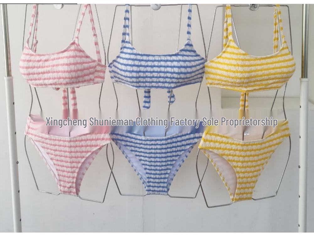 Женский корейский стиль раздельный полосатый бикини - Сексуальный купальник для маленькой груди Medium небесно-голубой
Женский корейский стиль раздельный полосатый бикини - Сексуальный купальник для маленькой груди Medium небесно-голубой