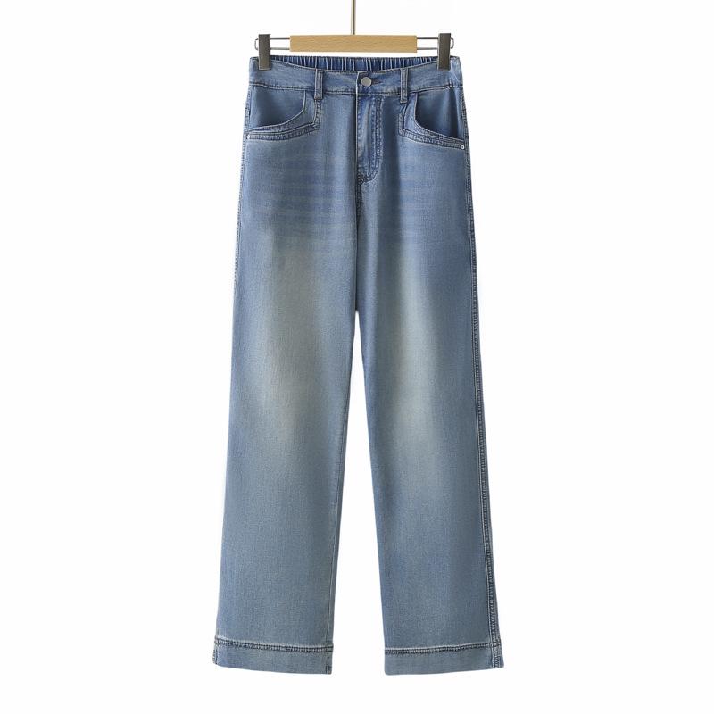 2026 Spring/Summer Plus Size Women s Tencel Denim Cropped Pants - Slimming, Elastic High Waist, Straight Leg. 3XL світло-синій колір
2026 Spring/Summer Plus Size Women s Tencel Denim Cropped Pants - Slimming, Elastic High Waist, Straight Leg. 3XL світло-синій колір