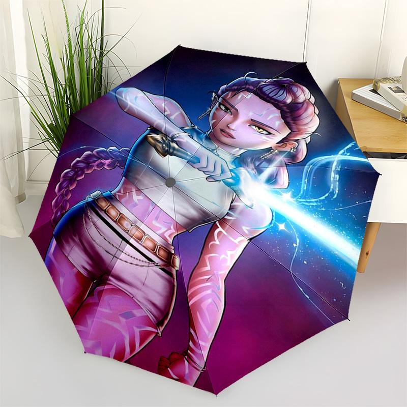 1pc Light Saber Outdoor Umbrella - Automatic Opening/Closing, Portable 3-Fold Design with 8-Bone Iron Frame, Perfect Gift for Fans, Travelers, Da
1pc Light Saber Outdoor Umbrella - Automatic Opening/Closing, Portable 3-Fold Design with 8-Bone Iron Frame, Perfect Gift for Fans, Travelers, Da