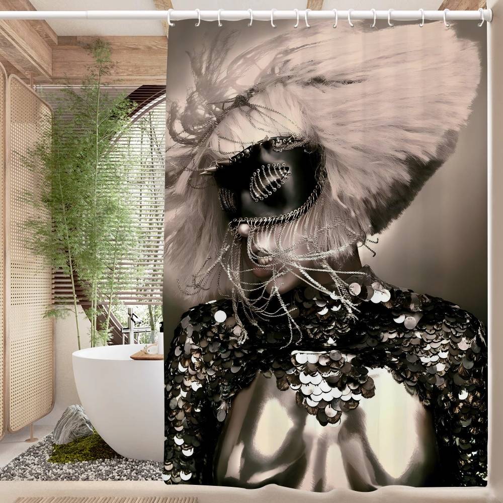 Popular Music Album Lady Gaga White Shower Curtain, Bathroom Decorative Shower Curtain, Waterproof Shower Curtain With Hooks W60H190(CM)-1 Pcs
Popular Music Album Lady Gaga White Shower Curtain, Bathroom Decorative Shower Curtain, Waterproof Shower Curtain With Hooks W60H190(CM)-1 Pcs
