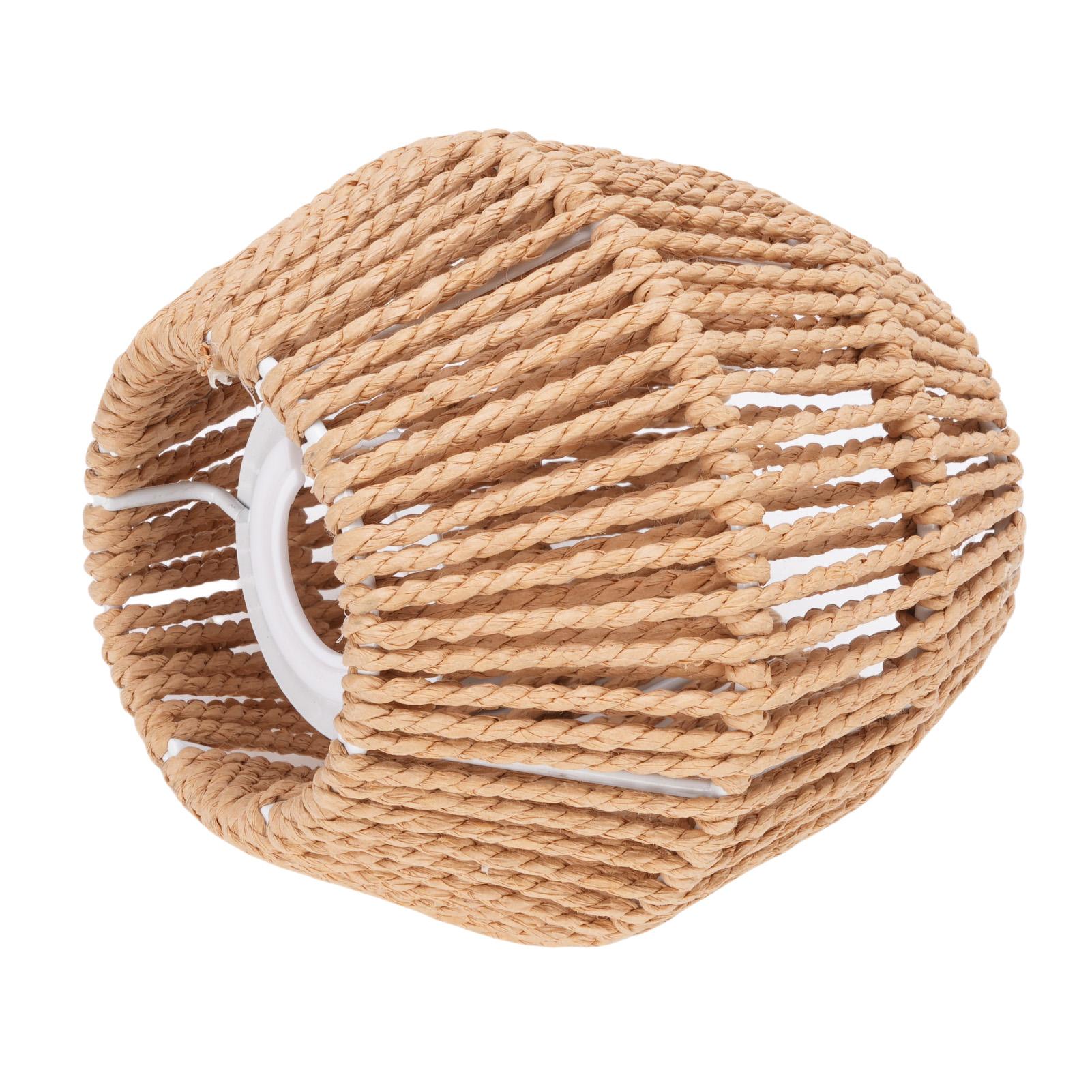 Paper Rope Lamp Shade Compatible with E27 E14 Base Decorative Woven Lampshade for Home Hotel Coffee Shop
Paper Rope Lamp Shade Compatible with E27 E14 Base Decorative Woven Lampshade for Home Hotel Coffee Shop