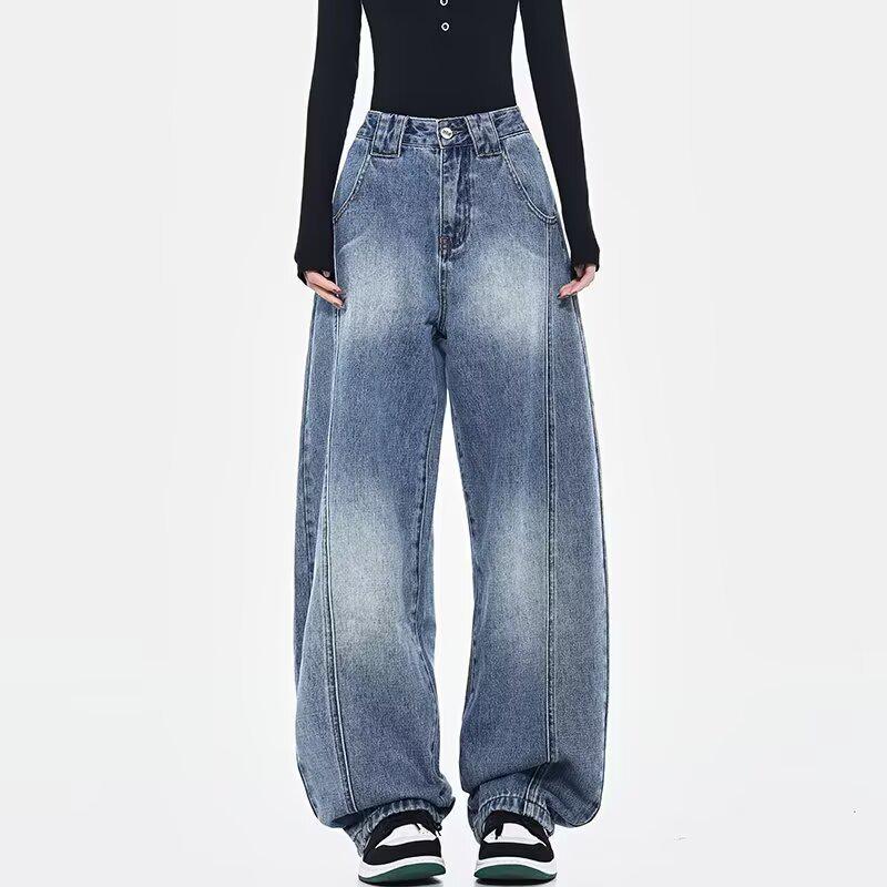 Women s High-Waisted Retro Bamboo Wide-Leg Jeans S: Height 155-165CM (Weight 75-90 kg)
Women s High-Waisted Retro Bamboo Wide-Leg Jeans S: Height 155-165CM (Weight 75-90 kg)