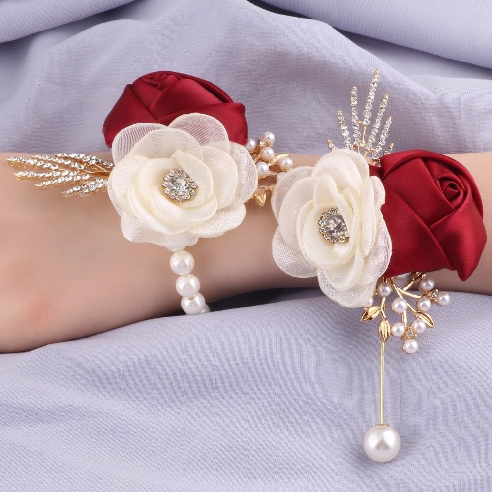 Elegant Bridal Groom Boutonniere Simple High-end Simulation Silk Corsage Wedding Witness Brooch Party Mensuit Accessories темно-червоний колір
Elegant Bridal Groom Boutonniere Simple High-end Simulation Silk Corsage Wedding Witness Brooch Party Mensuit Accessories темно-червоний колір