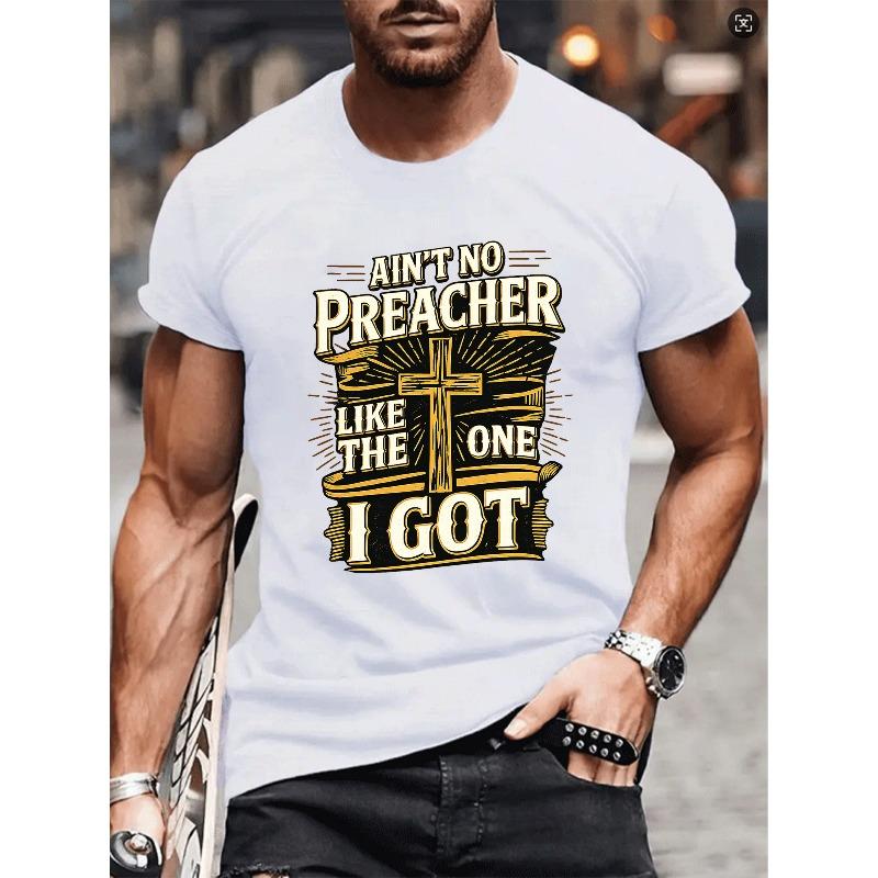 European Size Golden Retro Text Paired with Cross Scroll Pattern Print, Religious Theme Creativity, Fashionable and Versatile Daily Top, S белый
European Size Golden Retro Text Paired with Cross Scroll Pattern Print, Religious Theme Creativity, Fashionable and Versatile Daily Top, S белый