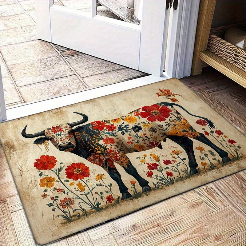 1pc Flannel Sponge 0.47inch Thick - Colorful Decorative Cow Pattern Washable Floor Area Mat, Floor Mat for Entrance, Kitchen, Li 40cm x 60cm
1pc Flannel Sponge 0.47inch Thick - Colorful Decorative Cow Pattern Washable Floor Area Mat, Floor Mat for Entrance, Kitchen, Li 40cm x 60cm