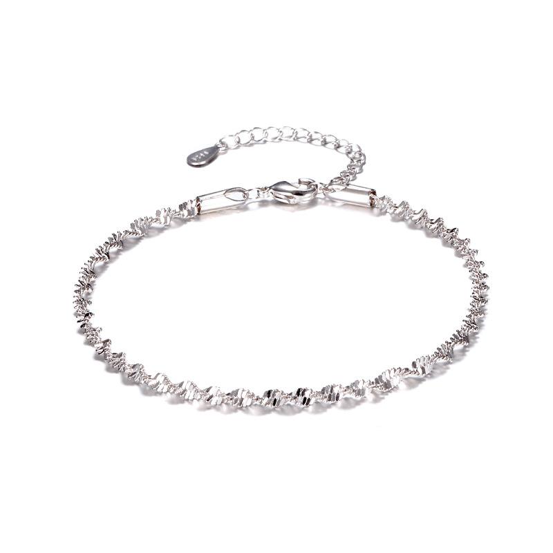 Pure Silver Plated Twisted Wave Bracelet Fashionable Wrist Jewelry for Women
Pure Silver Plated Twisted Wave Bracelet Fashionable Wrist Jewelry for Women
