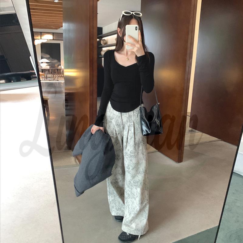 Real Photo Pink V-Neck Long-Sleeved T-Shirt with Chest Pads for Women - Autumn 2026 Collection, Simple & Elegant High-End Top Small чёрный
Real Photo Pink V-Neck Long-Sleeved T-Shirt with Chest Pads for Women - Autumn 2026 Collection, Simple & Elegant High-End Top Small чёрный