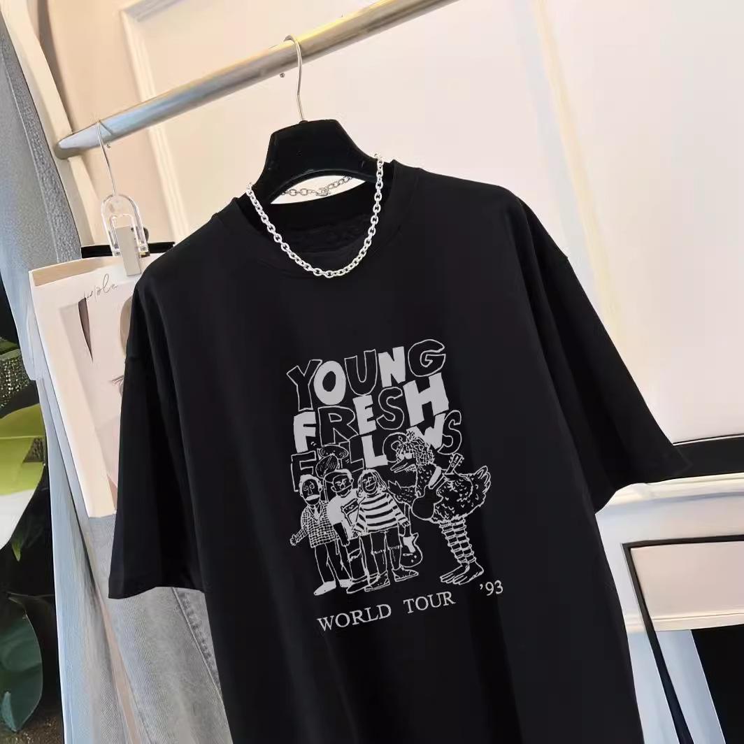 Dongdaemun 2025 spring new student cartoon pure cotton printing loose and thin black short-sleeved t-shirt women 3XL
Dongdaemun 2025 spring new student cartoon pure cotton printing loose and thin black short-sleeved t-shirt women 3XL