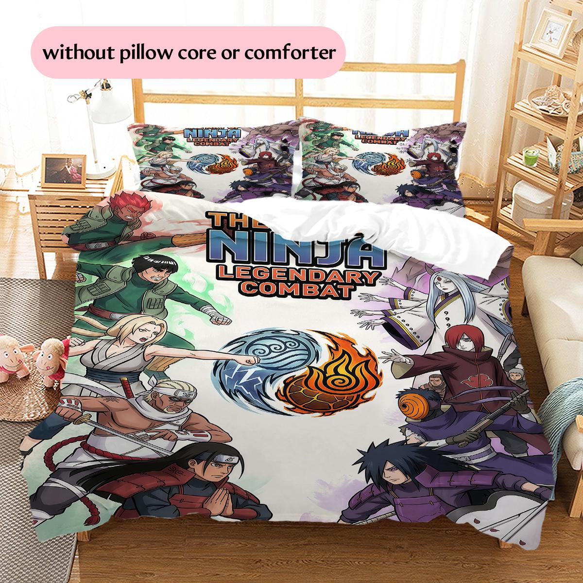 Naruto comparison Pattern Bedding Quilt Set Home Decoration Gift (1 * duvet cover + 2 * pillowcase without core) 135x200cm
Naruto comparison Pattern Bedding Quilt Set Home Decoration Gift (1 * duvet cover + 2 * pillowcase without core) 135x200cm