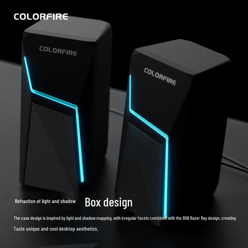 Colorful Wired RGB Gaming Desktop Speakers CN plug (adapter included)
Colorful Wired RGB Gaming Desktop Speakers CN plug (adapter included)