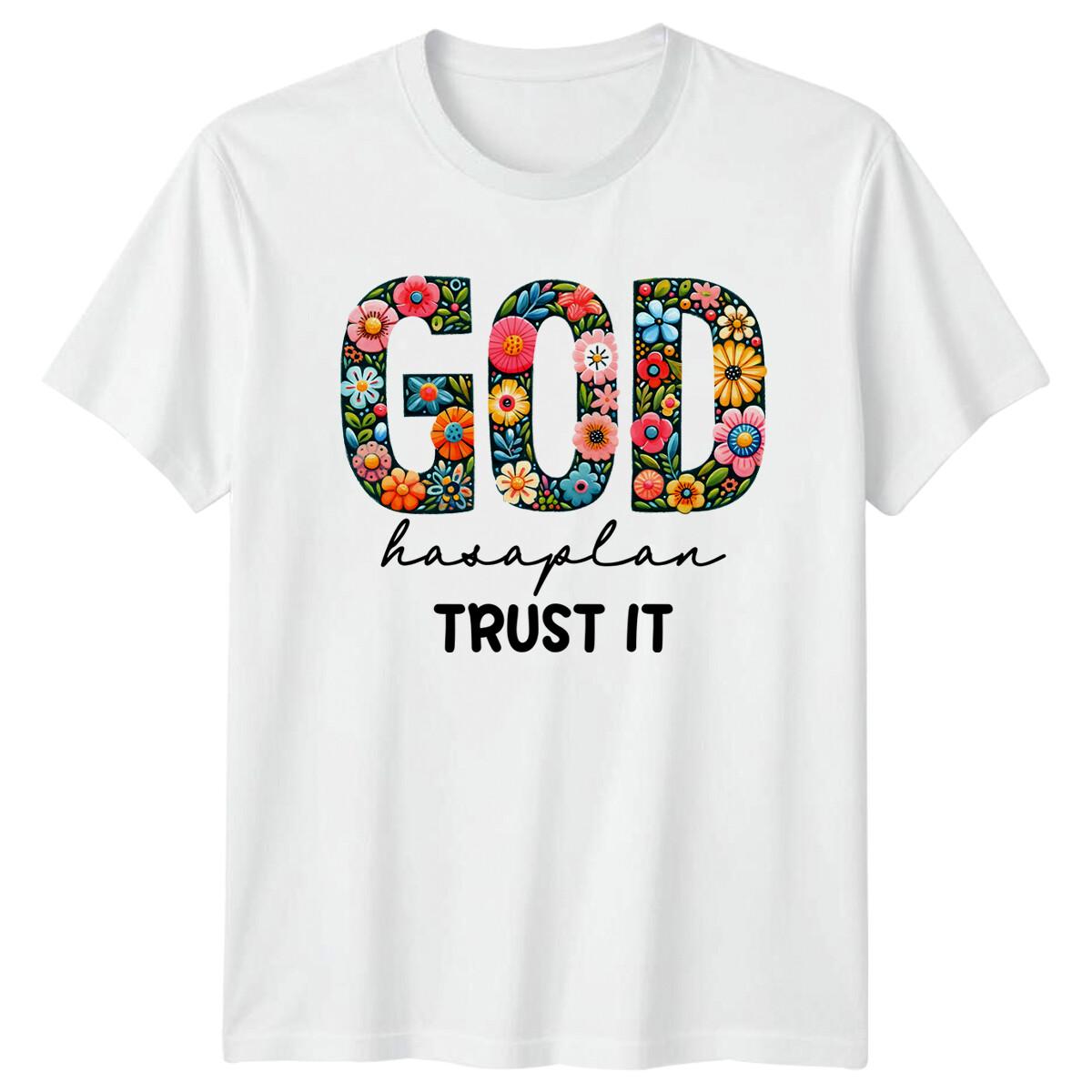 God Has A Plan Trust It Floral Christian Faith T-Shirt XL
God Has A Plan Trust It Floral Christian Faith T-Shirt XL
