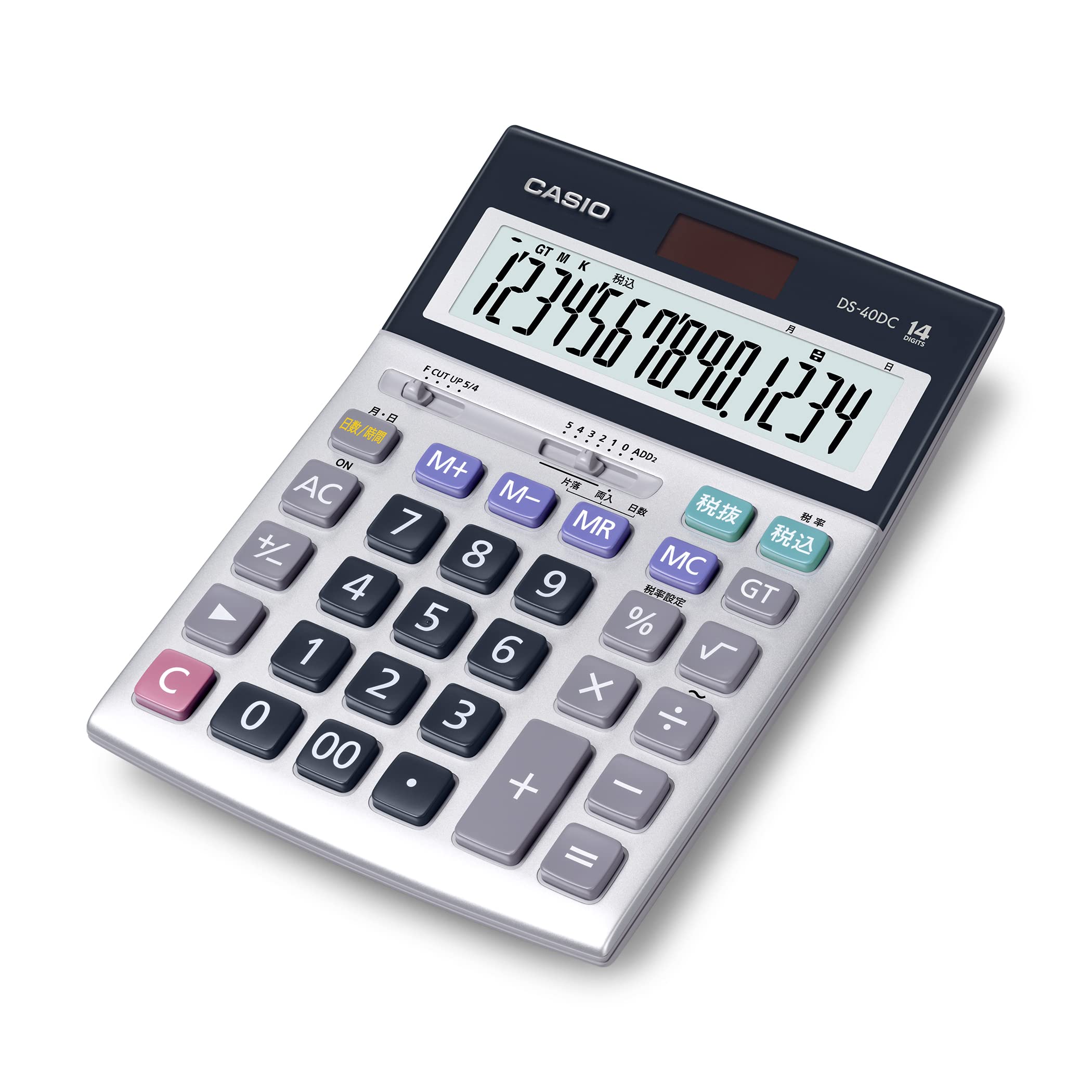 Casio Authentic Practical Calculator 14 Digits Day Time Calculation Compliant with Green Purchasing Law Desk Type & DS-40DC
Casio Authentic Practical Calculator 14 Digits Day Time Calculation Compliant with Green Purchasing Law Desk Type & DS-40DC