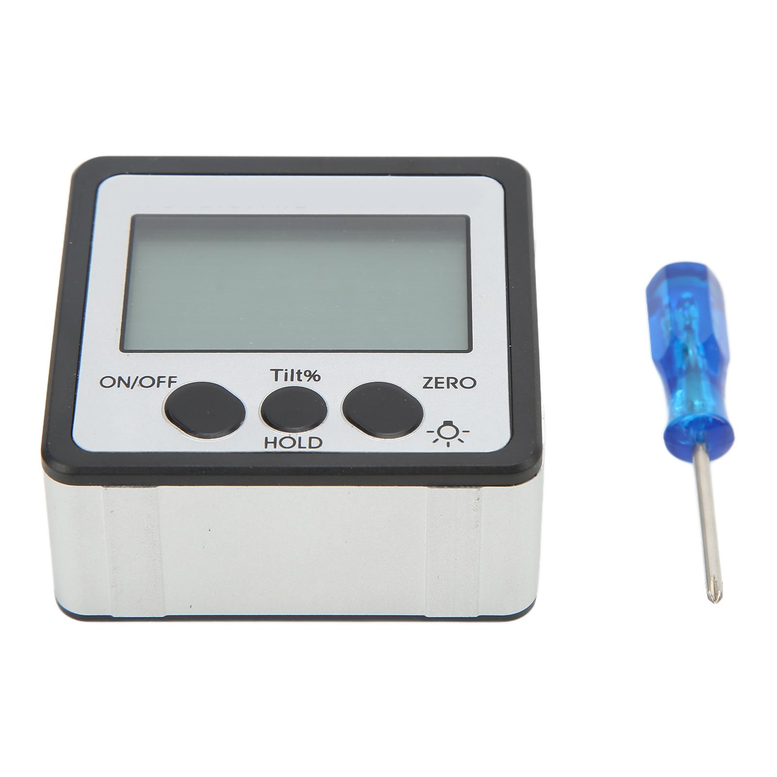 Digital Inclinometer with Backlight Magnetic 4x90 degrees Electronic Protractor IP54 Waterproof Angle
Digital Inclinometer with Backlight Magnetic 4x90 degrees Electronic Protractor IP54 Waterproof Angle