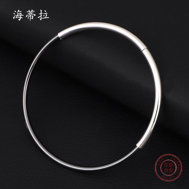 New gun black round closed bracelet, personalized metal ring men s and women s simple closed bracelet
New gun black round closed bracelet, personalized metal ring men s and women s simple closed bracelet