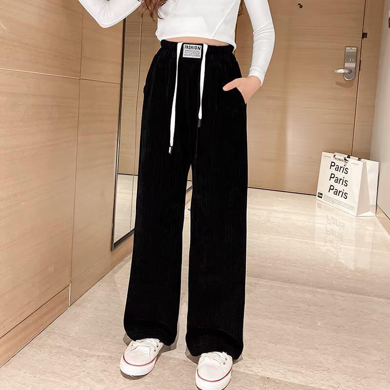 Girls 2025 Trendy Corduroy Wide-Leg and Straight-Leg Pants for Autumn and Winter 120 чёрный
Girls 2025 Trendy Corduroy Wide-Leg and Straight-Leg Pants for Autumn and Winter 120 чёрный