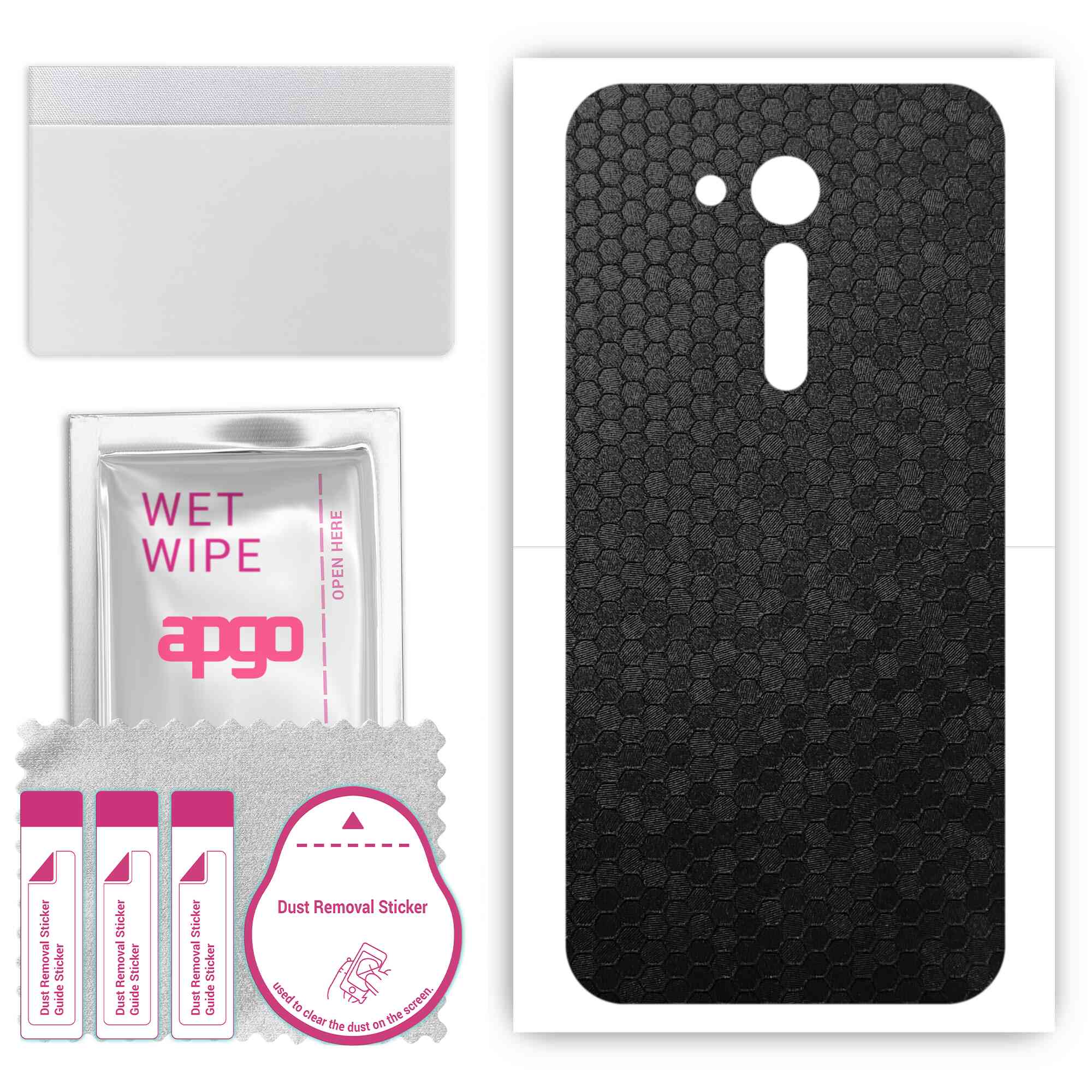 apgo Protective Skin Sticker for the back compatible with Asus Zenfone Go ZB500KL, Wrap Film, Foil, Vinyl - Pattern Black Honeycomb
apgo Protective Skin Sticker for the back compatible with Asus Zenfone Go ZB500KL, Wrap Film, Foil, Vinyl - Pattern Black Honeycomb