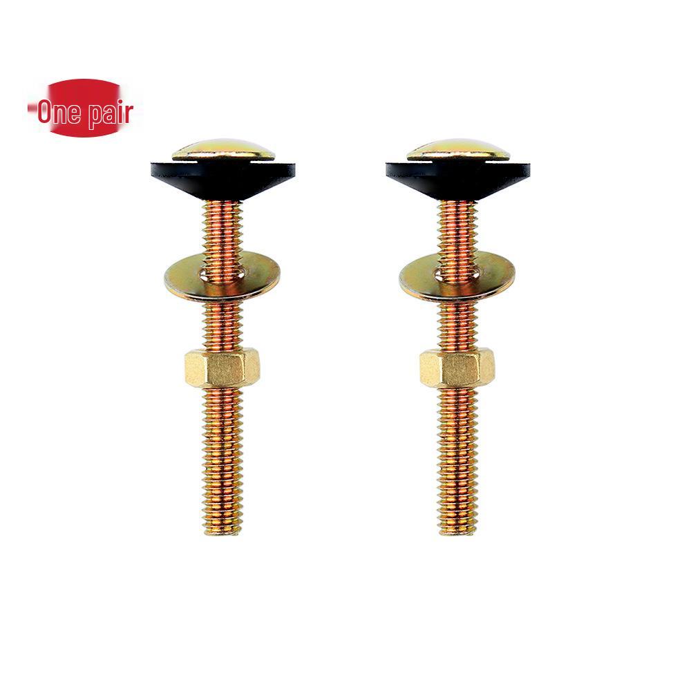 Universal Toilet Installation Kit with Colorful Zinc Sealing Ring - Steel Bolts & Screws for Water Tank Fixation
Universal Toilet Installation Kit with Colorful Zinc Sealing Ring - Steel Bolts & Screws for Water Tank Fixation