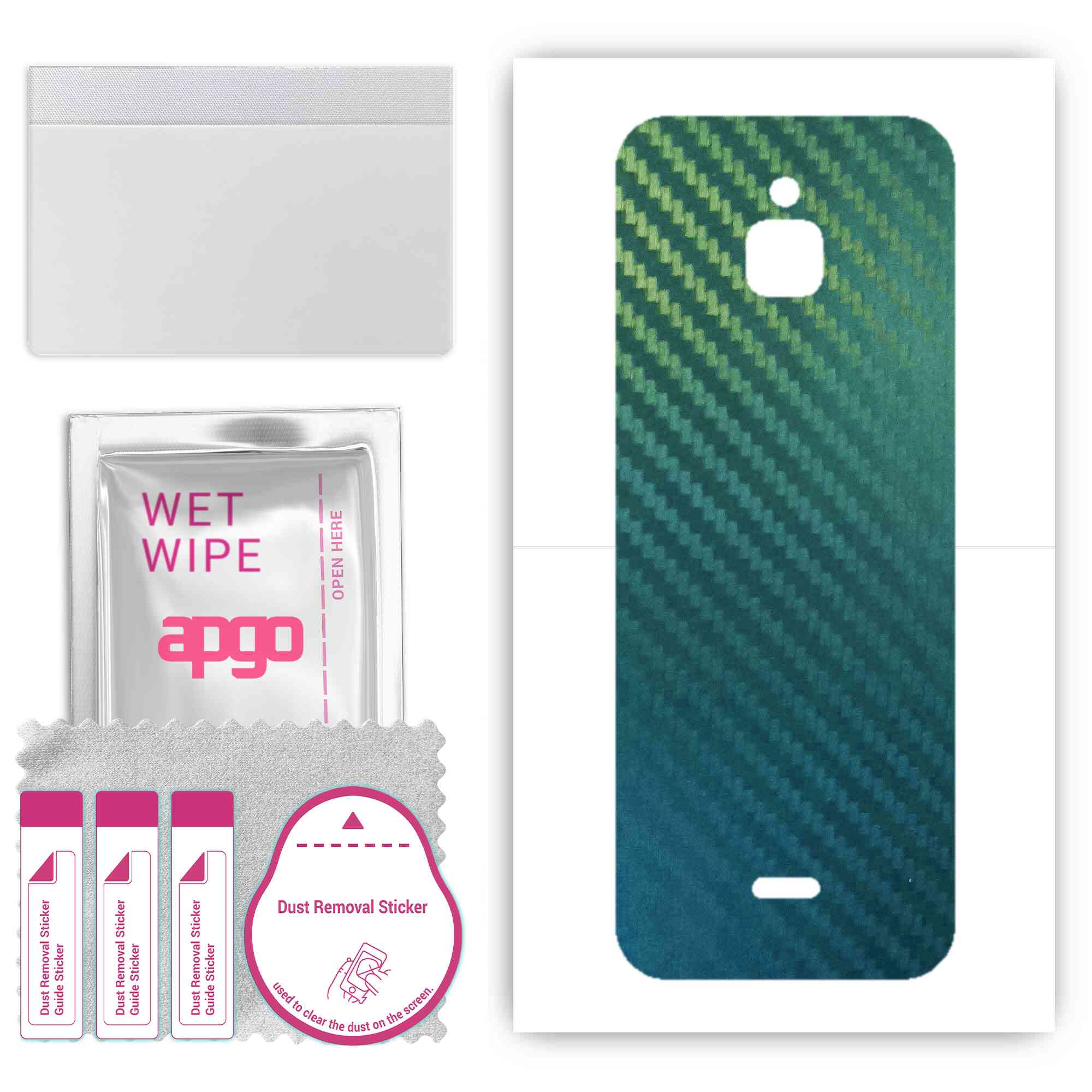 apgo Protective Skin Sticker for the back compatible with Nokia 6300 4G, Wrap Film, Foil, Vinyl - Pattern Carbon Chameleon CAKA1
apgo Protective Skin Sticker for the back compatible with Nokia 6300 4G, Wrap Film, Foil, Vinyl - Pattern Carbon Chameleon CAKA1