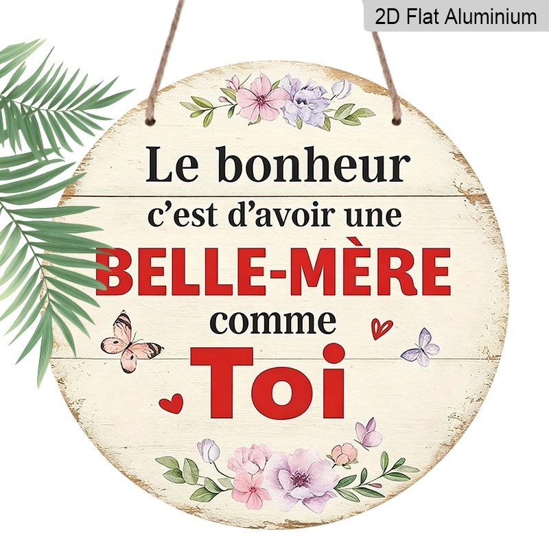 2D Flat Retro French-style Aluminum Wall Decoration, Available in Multiple Sizes. Happiness Is Having A Mother-in-law Like You. Ideal for Home 20*20cm
2D Flat Retro French-style Aluminum Wall Decoration, Available in Multiple Sizes. Happiness Is Having A Mother-in-law Like You. Ideal for Home 20*20cm