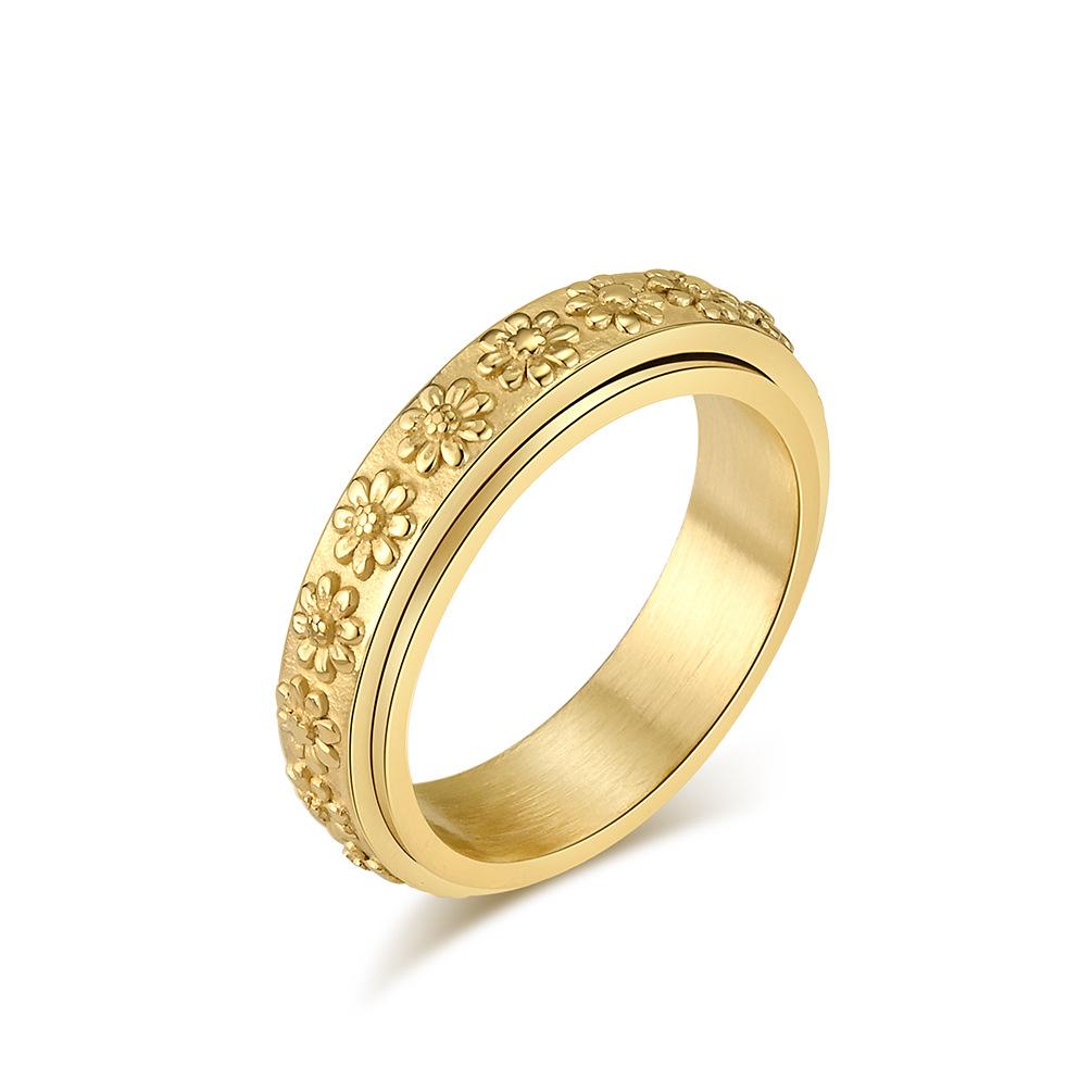 2026 Small Daisy Rotating Ring Ring Sunflower Fresh and Sweet Simple High-end Design Jewelry 10#
2026 Small Daisy Rotating Ring Ring Sunflower Fresh and Sweet Simple High-end Design Jewelry 10#