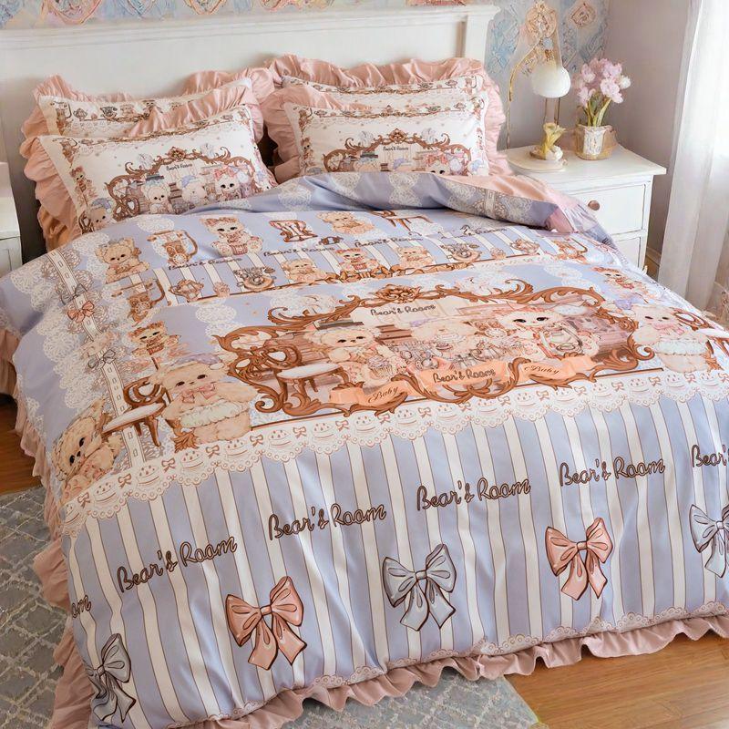 Постельное белье G5Z Princess Lolita: Кружевное постельное белье для девочек, приятное для кожи, комплект из 3 предметов для общежития Flat 1.2m Bed 3-Piece Set (Duvet 1.5*2m)
Постельное белье G5Z Princess Lolita: Кружевное постельное белье для девочек, приятное для кожи, комплект из 3 предметов для общежития Flat 1.2m Bed 3-Piece Set (Duvet 1.5*2m)