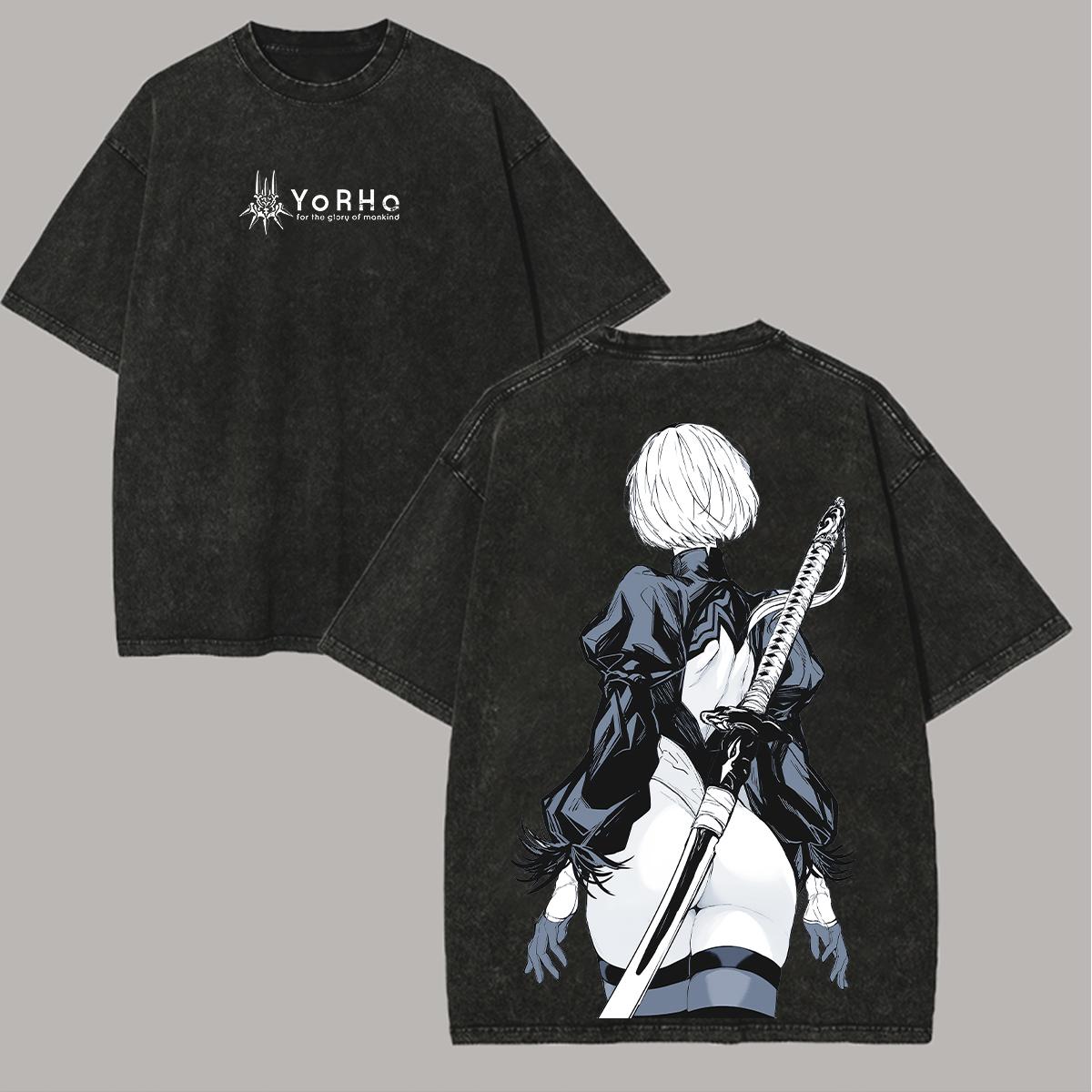NieRAutomata YoRHa No Type B Washed TShirt Unisex personality Clothes Oversized Suitable for all seasons Couples high quality S
NieRAutomata YoRHa No Type B Washed TShirt Unisex personality Clothes Oversized Suitable for all seasons Couples high quality S