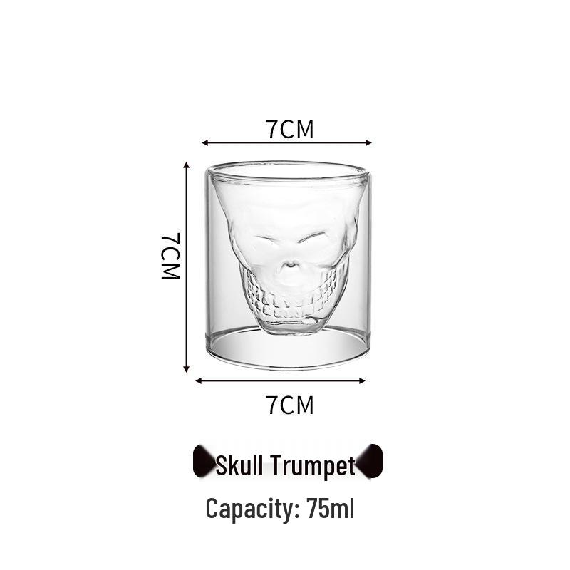 Crystal Skull Double-Layer Glass Cup – Unique Bar Glassware for Wine, Beer, or Water
Crystal Skull Double-Layer Glass Cup – Unique Bar Glassware for Wine, Beer, or Water