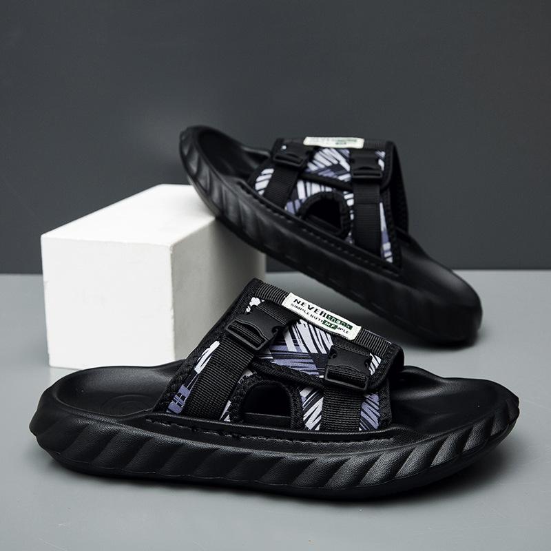 One-word drag men s high-end outer wear new soft-soled non-slip slippers beach sports sandals sandals 45 чёрный
One-word drag men s high-end outer wear new soft-soled non-slip slippers beach sports sandals sandals 45 чёрный