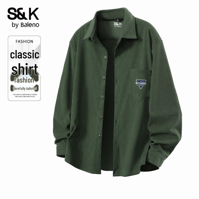 Baleno S&K Men s Retro Corduroy Long-Sleeve Casual Shirt 2XL
Baleno S&K Men s Retro Corduroy Long-Sleeve Casual Shirt 2XL