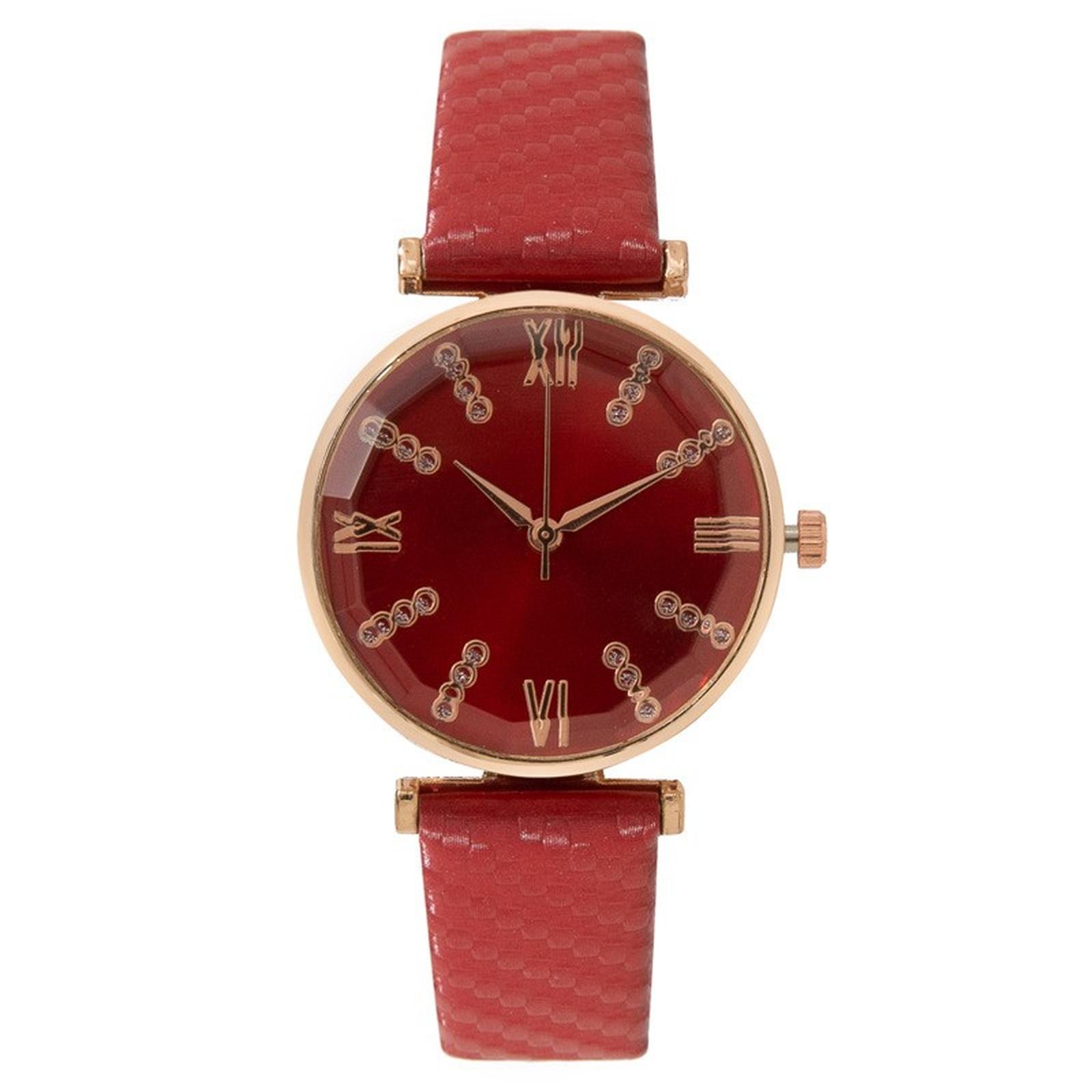 Женские модные кожаные часы One Size красный
Женские модные кожаные часы One Size красный