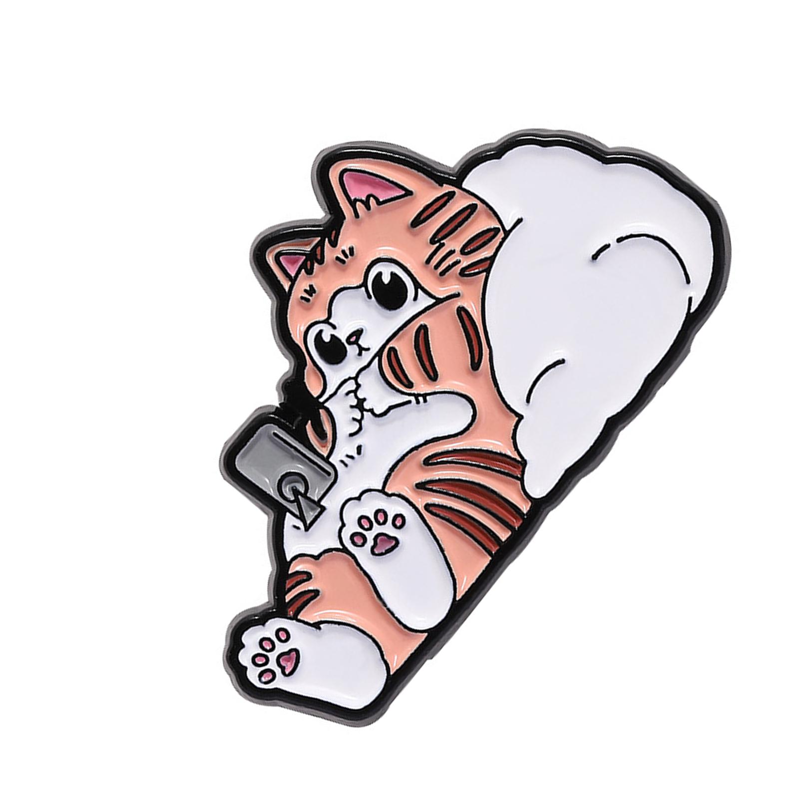 Playful Orange Cat Brooch For Casual Outfits Zinc Alloy Chest Decoration Accessory Great Gift For Cat Lovers 9
Playful Orange Cat Brooch For Casual Outfits Zinc Alloy Chest Decoration Accessory Great Gift For Cat Lovers 9