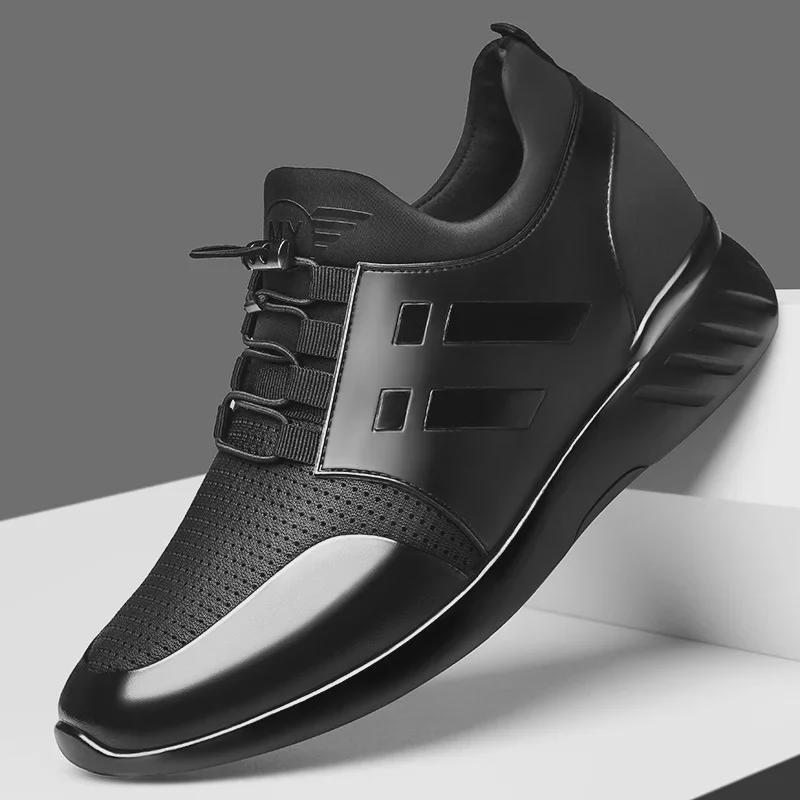 Мужские кроссовки из натуральной кожи, увеличивающие рост, 6 см, повседневные, сетчатые, большого размера, дышащая осенняя обувь 38
Мужские кроссовки из натуральной кожи, увеличивающие рост, 6 см, повседневные, сетчатые, большого размера, дышащая осенняя обувь 38