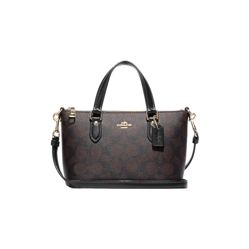 COACH Gallery 18 Zipper closure classic presbyopia canvas and leather hand-held shoulder crossbody bag mini women s tan коричневий
COACH Gallery 18 Zipper closure classic presbyopia canvas and leather hand-held shoulder crossbody bag mini women s tan коричневий