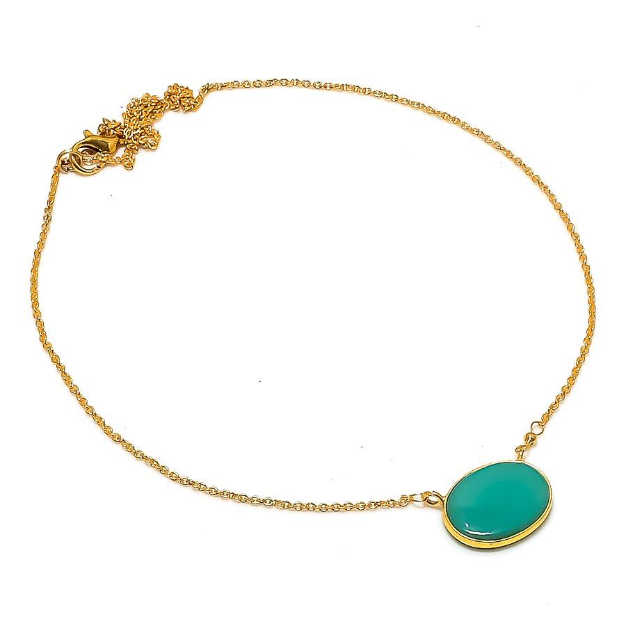 Green Onyx Gemstone Handmade 925 Sterling Silver Jewelry Necklace 20 GK-7571
Green Onyx Gemstone Handmade 925 Sterling Silver Jewelry Necklace 20 GK-7571