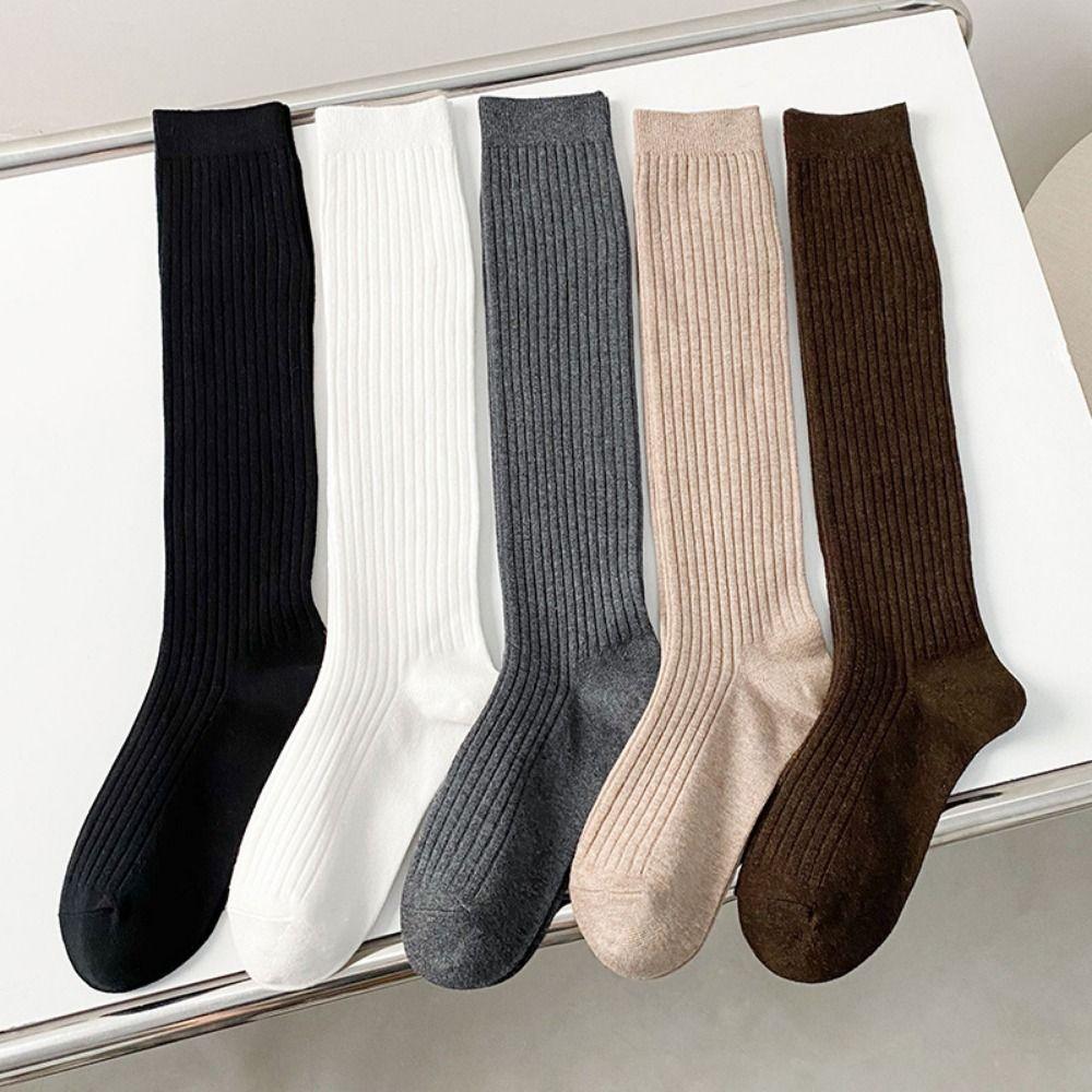 Solid Color Women Stockings Autumn Winter Long Knee High Socks Retro Soft Warm Socks сірий
Solid Color Women Stockings Autumn Winter Long Knee High Socks Retro Soft Warm Socks сірий