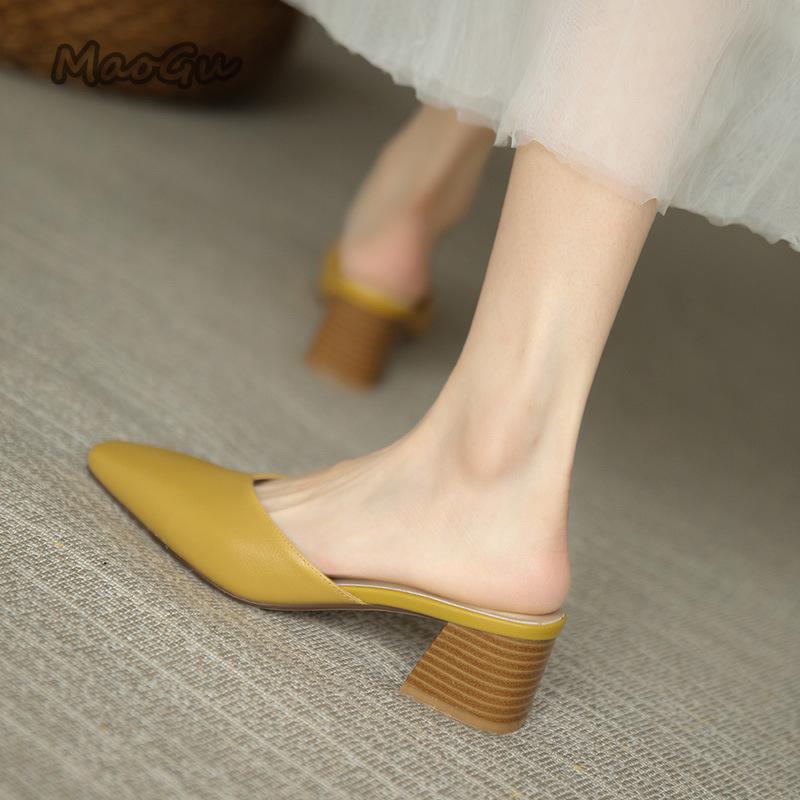 fashion Summer Baotou Half Slippers Women 2024 New Slip on Solid Color Square Toe Thick High Heel Mule Women s Shoes Zapatillas Mujer
fashion Summer Baotou Half Slippers Women 2024 New Slip on Solid Color Square Toe Thick High Heel Mule Women s Shoes Zapatillas Mujer