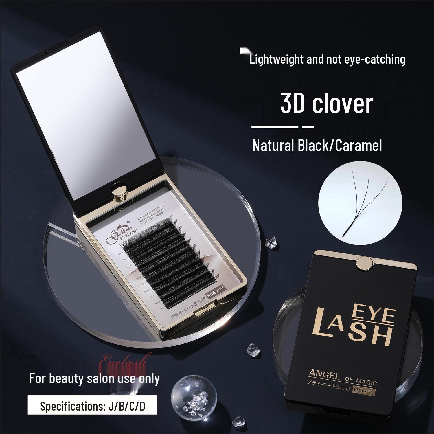 3D Clover Fairy Eyelashes: Mink Natural Blooming YY & Y Type False Lashes Natural Black
3D Clover Fairy Eyelashes: Mink Natural Blooming YY & Y Type False Lashes Natural Black