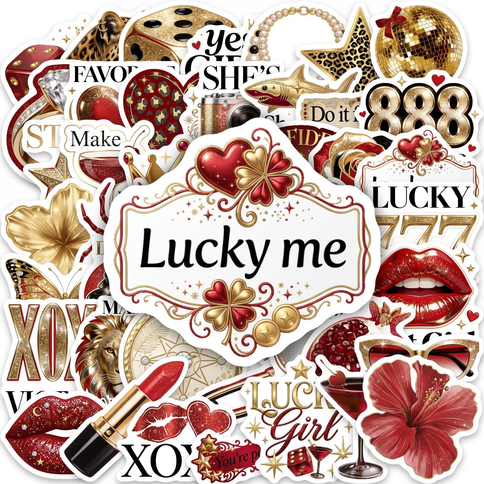 50 Red Gold Light Luxury Stickers Spice Girls Muse Theme Fashion Creative Personality Luggage Mobile Phone Decoration Stickers
50 Red Gold Light Luxury Stickers Spice Girls Muse Theme Fashion Creative Personality Luggage Mobile Phone Decoration Stickers