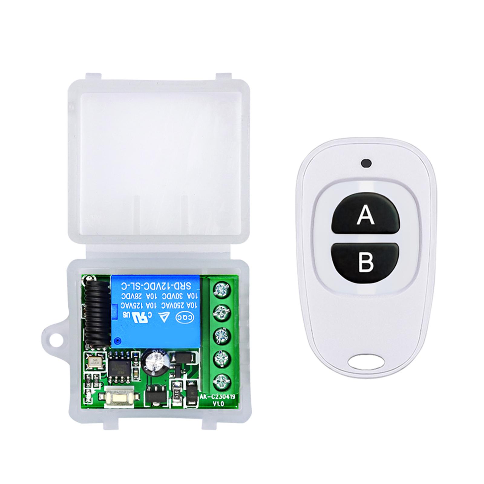433MHz DC12V 1 Channel Wireless Relays Remote Control Switches Receiver Transmitter Remote Controller For Garage 1 білий
433MHz DC12V 1 Channel Wireless Relays Remote Control Switches Receiver Transmitter Remote Controller For Garage 1 білий