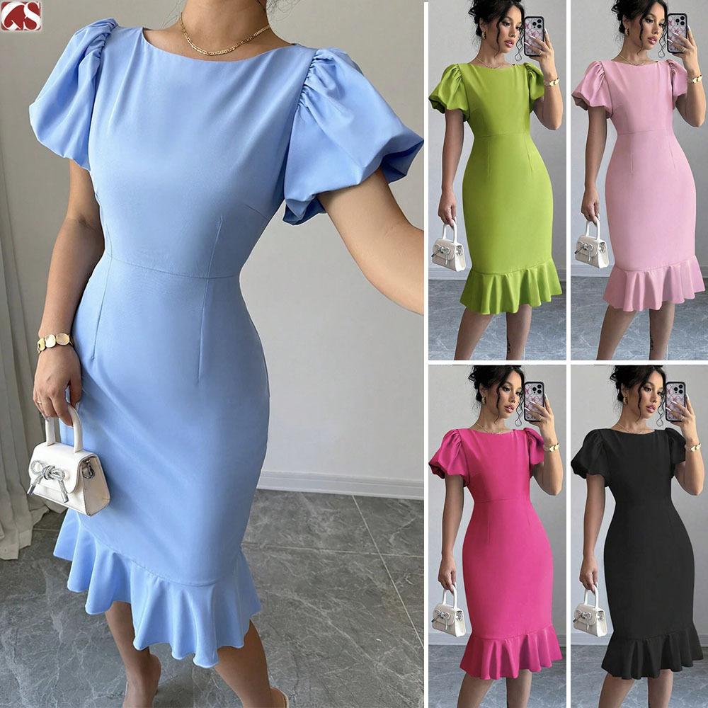 Women s Fashion Instagram Influencer Round Neck Lantern Sleeve Ruffle Hem Sexy Elegant Mermaid Dress XL рожевий
Women s Fashion Instagram Influencer Round Neck Lantern Sleeve Ruffle Hem Sexy Elegant Mermaid Dress XL рожевий