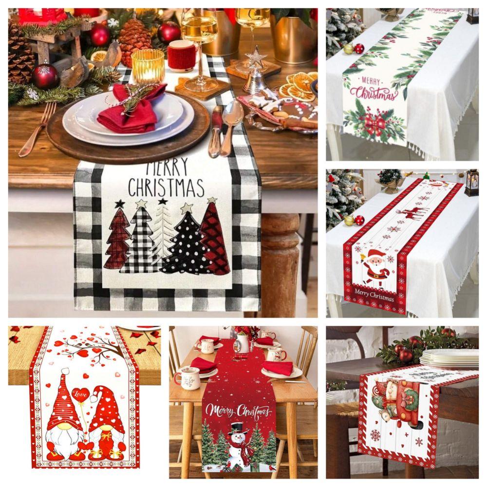 Мультяшний Санта-Клаус Настільний бігун Сніговик візерунок Xmas Table Decor Багаторазова скатертина D
Мультяшний Санта-Клаус Настільний бігун Сніговик візерунок Xmas Table Decor Багаторазова скатертина D