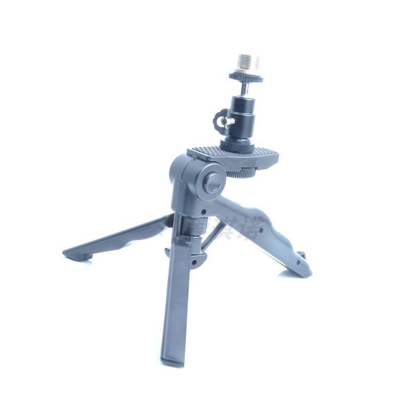 Black ABS Microphone Stand with Cold Shoe Ball Head & Foldable Tripod
Black ABS Microphone Stand with Cold Shoe Ball Head & Foldable Tripod