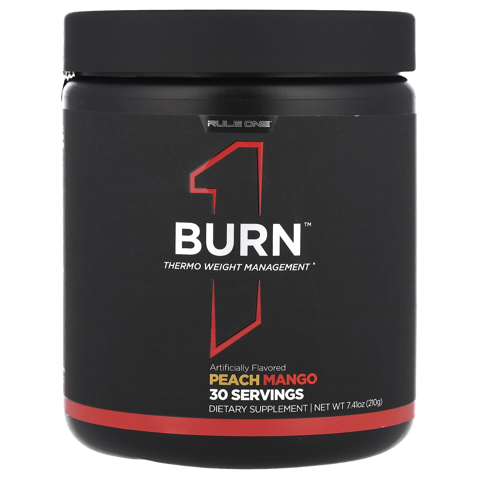 Rule One Proteins, Burn™, Body Temperature Management, Peach Mango Flavor, 7.41 oz (210 g)
Rule One Proteins, Burn™, Body Temperature Management, Peach Mango Flavor, 7.41 oz (210 g)