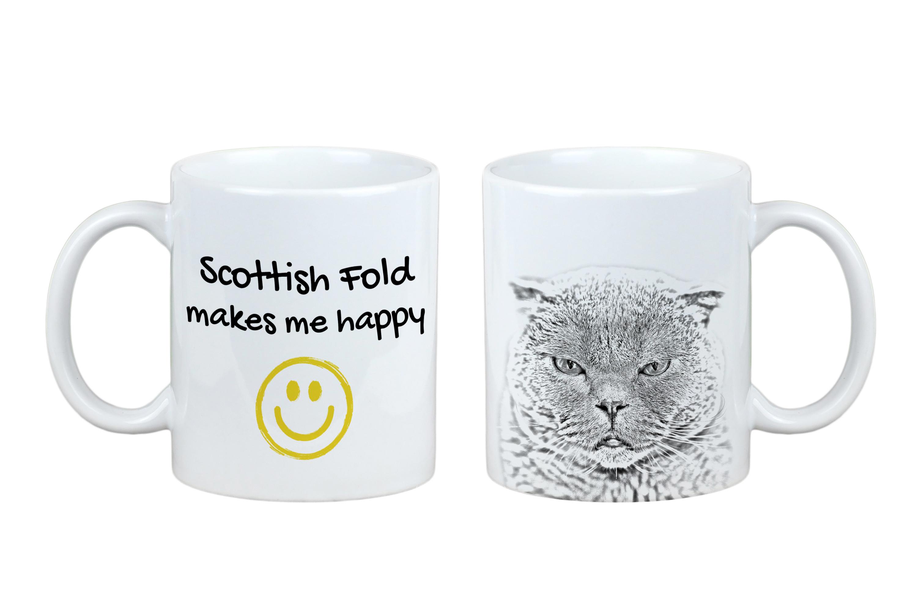 Scottish Fold - cat mug, cheerful mug for a dog lover, personalized gift from the Art-Dog brand білий
Scottish Fold - cat mug, cheerful mug for a dog lover, personalized gift from the Art-Dog brand білий