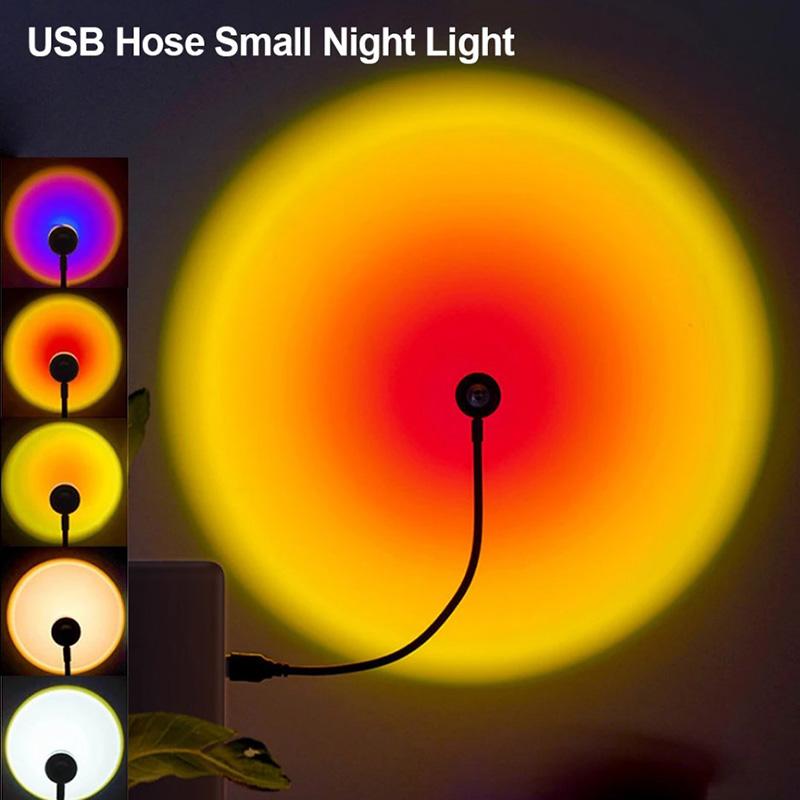 USB Sunset Light Led Projector Rainbow Lamp Night Light Photography Wall Atmosphere Neon Lightting For Bedroom Home
USB Sunset Light Led Projector Rainbow Lamp Night Light Photography Wall Atmosphere Neon Lightting For Bedroom Home