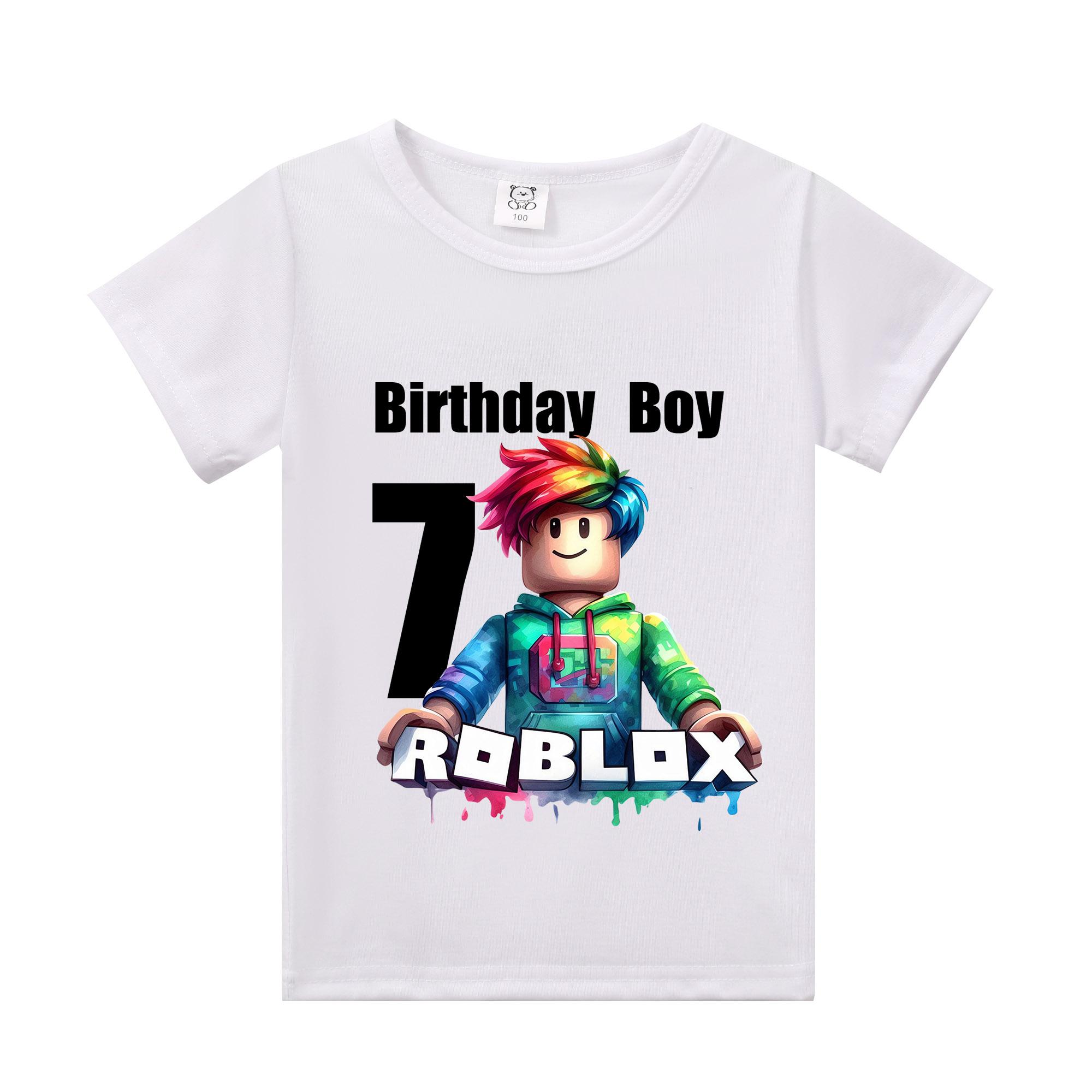 Children s T-shirt cartoon birthday number pattern T-shirt boys and girls casual short sleeved 140
Children s T-shirt cartoon birthday number pattern T-shirt boys and girls casual short sleeved 140