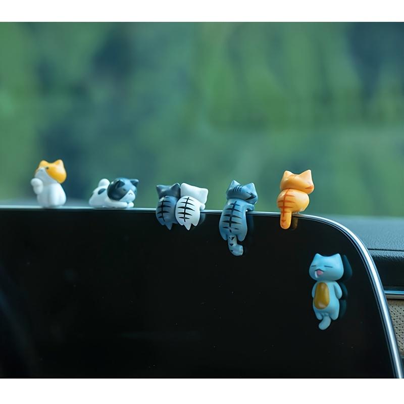 6PCS Back view cat healing cute cat interior decoration, center console screen, cartoon figurine decoration, monitor decoration
6PCS Back view cat healing cute cat interior decoration, center console screen, cartoon figurine decoration, monitor decoration
